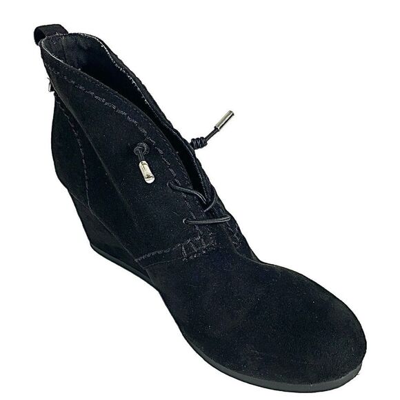 Austin Trading Company Womens Black Textile Suede Ankle Booties Size 8.5 Medium - Picture 2 of 8